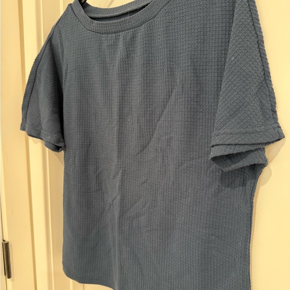 Navy Blue Waffle Knit Pajamas/Lounge Set - Picture 3 of 4